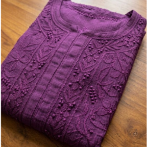 Premium Soft Kota Chikankari Kurti collection PURPLE
